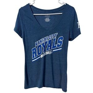 5th & Ocean Kansas City Royals T-Shirt Women XS Blue MLB
